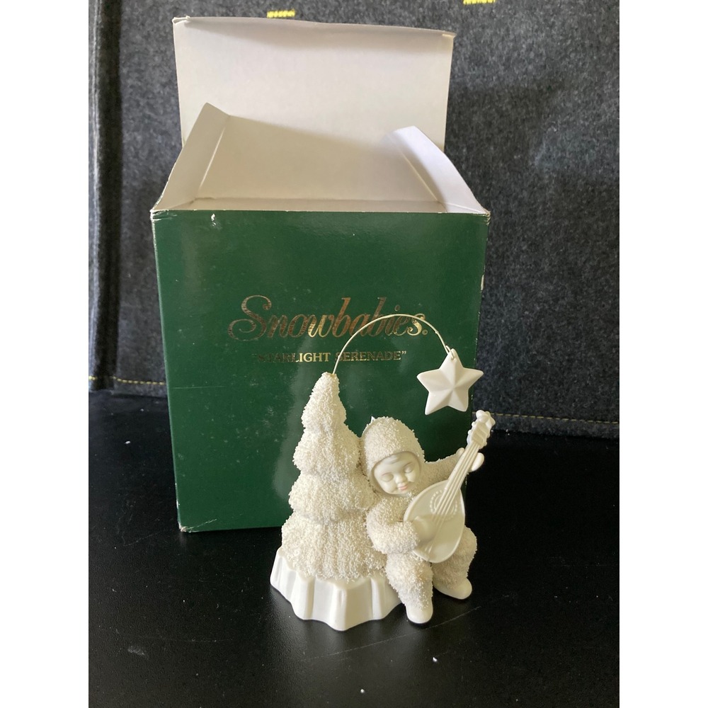 Dept 56 Snowbabies Starlight Serenade Figurine Bisque Porcelain with Box